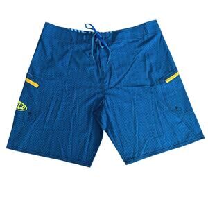 AFTCO Men’s Size 40 Stingray Board Shorts 10” Inseam Blue Swim Beach